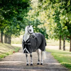 Horseware - Couverture d'extérieur Rambo Turnout / thunderstorm gris/ argent 0g Noir