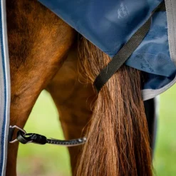 Best Horseware - Couverture d'extérieur Rambo Turnout / thunderstorm gris/ argent 50g Marine