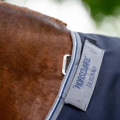 Best Horseware - Couverture d'extérieur Rambo Turnout / thunderstorm gris/ argent 50g Marine