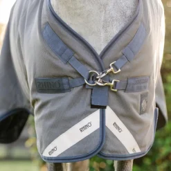 Horseware - Couverture d'extérieur Rhino HexStop Plus Pony / indigo/ marine 100g Gris Outlet