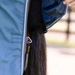 Horseware - Couverture d'extérieur Rhino Turnout / gris/ aqua 100g Marine Sale