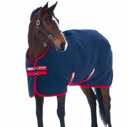 Online Horseware - Couverture d'extérieur Rambo Original / rouge 200g Marine