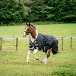 Best Horseware - Couverture d'extérieur Amigo Bravo 12 XL Original / titanium grey/ argent 250g Noir