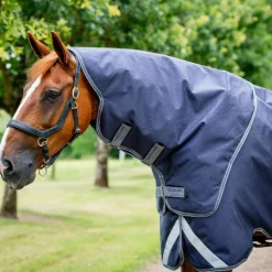 Horseware - Couverture d'extérieur Rambo Duo Ripstop Plus Turnout Bundle / gris thunderstorm/ argent (100g + 100g+ 200g) 400g Marine Hot