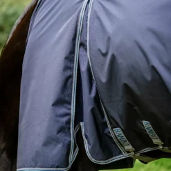 Horseware - Couverture d'extérieur Rambo Optimo Plus Turnout Bundle / thunderstorm grey/ argent (0g + 400g) Marine Sale