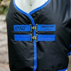 Horseware - Couverture d'extérieur Amigo Ripstop 900 Original / classic blue 50g Noir