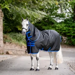 Horseware - Couverture d'extérieur Amigo Ripstop Plus Pony Turnout / classic blue 50g Noir Outlet