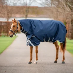 Horseware - Couverture d'extérieur Amigo Bravo Integrated Turnout / titanium grey/ argent 0g Marine