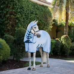 Horseware - Couverture d'extérieur Amigo Ripstop Hoody azure blue/ marine/ electric blue Bleu New