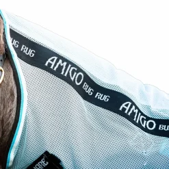 Online Horseware - Couverture d'extérieur anti-mouches Amigo Petite Bug Rug azur/ noir/ blanc Bleu