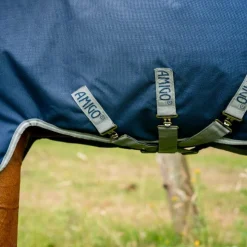 Horseware - Couverture d'extérieur Amigo Turnout / titanium grey/ argent 250g Marine Clearance
