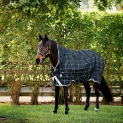 Sale Horseware - Couverture d'extérieur Rhino Wug Turnout VL / gris/ blanc à carreaux 250g Noir