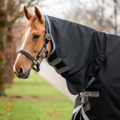Best Horseware - Couverture d'extérieur Amigo Bravo Integrated Turnout / titanium grey/ argent 50g Noir
