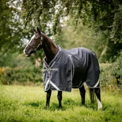 Discount Horseware - Couverture d'extérieur Rambo Optimo Original / thunderstorm grey/ argent 0g Marine