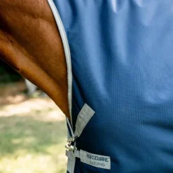 Horseware - Couverture d'extérieur Amigo Bravo 12 Wug Lite / titanium grey/ argent 0g Marine