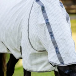 Horseware - Couverture d'extérieur Amigo Summer Plus check/ titanium grey/ argent Marine Best