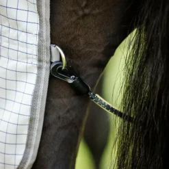 Horseware - Couverture d'extérieur Amigo Summer Plus check/ titanium grey/ argent Marine Best