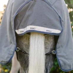 Hot Horseware - Couverture d'extérieur Rhino HexStop Plus Pony / indigo/ marine 0g Gris