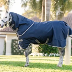 Sale Horseware - Couverture d'extérieur Amigo Bravo Plus Pony Turnout / titanium grey/ argent 250g Marine