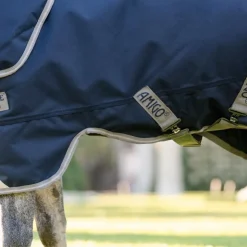 Sale Horseware - Couverture d'extérieur Amigo Bravo Plus Pony Turnout / titanium grey/ argent 250g Marine
