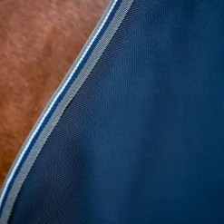 Clearance Horseware - Couverture d'extérieur Rambo Supreme Turnout Plus / thunderstorm grey/ silver 250g Marine
