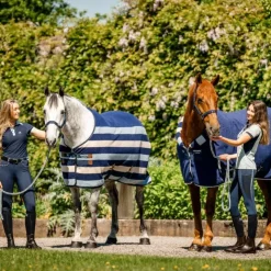 Sale Horseware - Couverture polaire Newmarket witney navy Bleu
