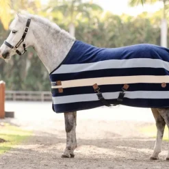 Horseware - Couverture polaire Newmarket Pony witney navy Bleu Clearance