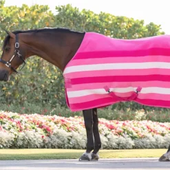 Sale Horseware - Couverture polaire Newmarket witney pink Rose