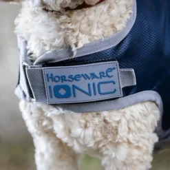 Horseware - Couverture pour chien Ionic Therapy imperial blue/ argent/ marine 50g Bleu Online