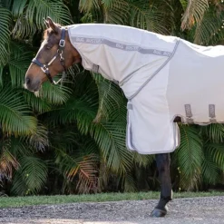 Best Horseware - Couvre-cou anti-mouches Amigo Bug Buster argent/ titanium grey/ argent Gris