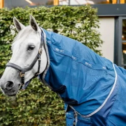 New Horseware - Couvre-cou pour chemise séchante thérapeutique Ionic Therapy imperial blue/ argent/ marine 0g Bleu