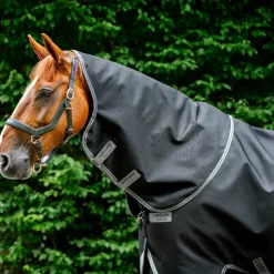 Horseware - Couvre-cou Rambo Supreme / thunderstorm grey/ argent 150g Noir Online