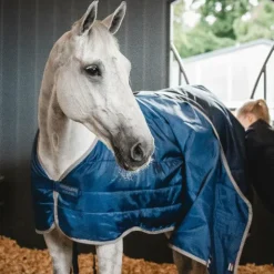 Horseware - Doublure liner Ionic Therapy imperial blue/ argent/ marine 200g Bleu New