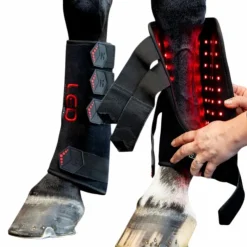 Horseware - Guêtres thérapeutiques lumière rouge LED (x1) Noir Clearance