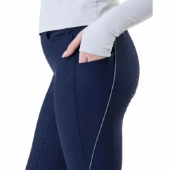 Horseware - Pantalon d'équitation femme Easefit Hybid full grip Marine Sale
