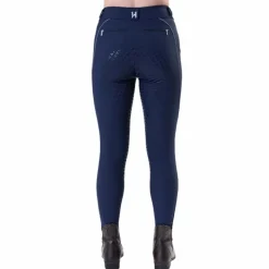Horseware - Pantalon d'équitation femme Easefit Hybid full grip Marine Sale
