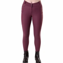 Horseware - Pantalon d'équitation femme Flexfit Winter celestial purple full grip Violet Hot