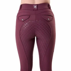 Horseware - Pantalon d'équitation femme Flexfit Winter celestial purple full grip Violet Hot