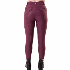 Horseware - Pantalon d'équitation femme Flexfit Winter celestial purple full grip Violet Hot
