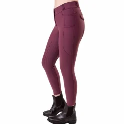 Horseware - Pantalon d'équitation femme Flexfit Winter celestial purple full grip Violet Hot