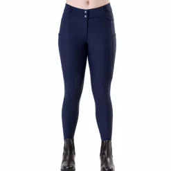Best Horseware - Pantalon d'équitation femme Flexfit Winter full grip Marine
