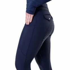 Best Horseware - Pantalon d'équitation femme Flexfit Winter full grip Marine