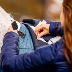 Horseware - Sous-couverture Ecolin canard/ gris 300g Bleu Outlet