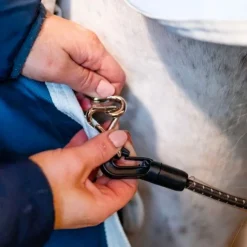 Horseware - Sous-couverture Ecolin canard/ gris 300g Bleu Outlet