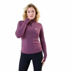Horseware - Sweat manches longues femme Strive Winter 1/4 Zip celestial purple Violet New