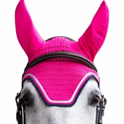 Jump'In - Bonnet pour chevaux Balthazar fuschia/ marine Rose Hot