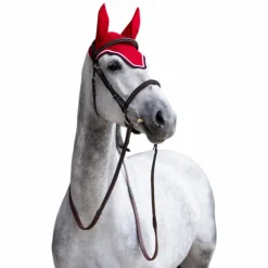 Online Jump'In - Bonnet pour chevaux Balthazar / marine Rouge
