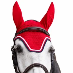 Online Jump'In - Bonnet pour chevaux Balthazar / marine Rouge