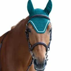 Jump'In - Bonnet pour chevaux Balthazar / lurex Vert Hot