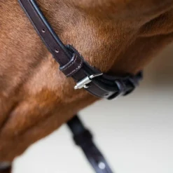 Hot Jump'In - Bridon muserolle croisée Evolution havane Marron